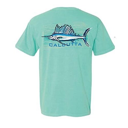 Calcutta Ladies TShirt Sailfish Mint Short Sleeve Comfort Color Sm G206580A-339S